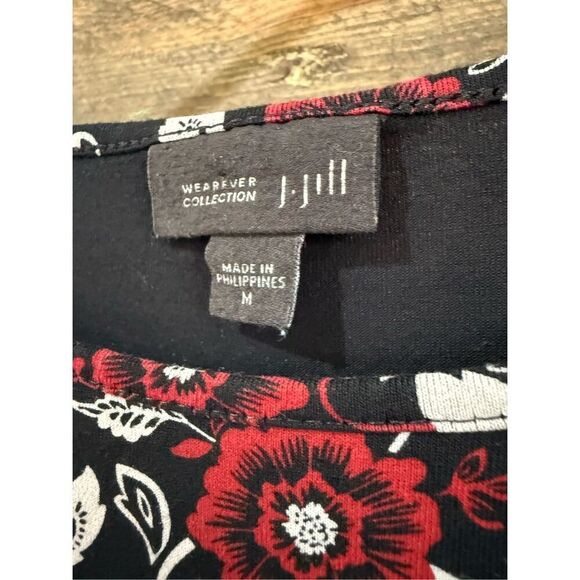 J Jill top with velvet hem sz M - Picture 4 of 8